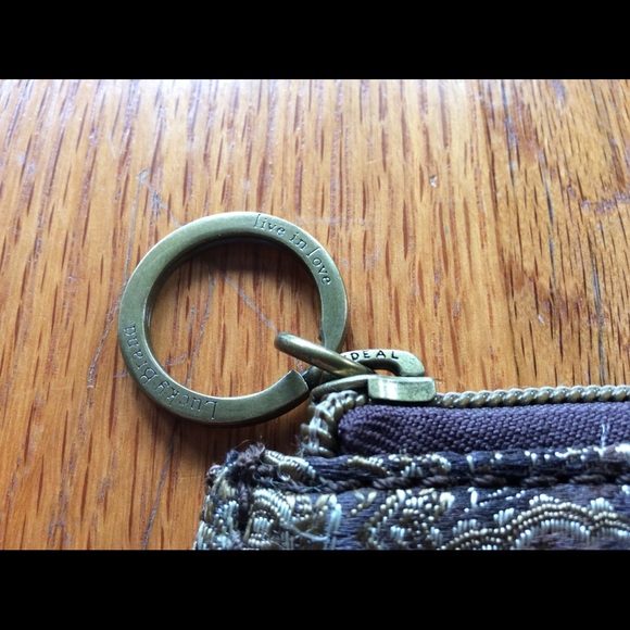 Lucky Brand🍀Velvet Applique Heart Coin Purse. - Picture 11 of 13